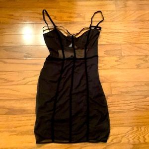 🔥🔥 Sexy black mesh mini dress